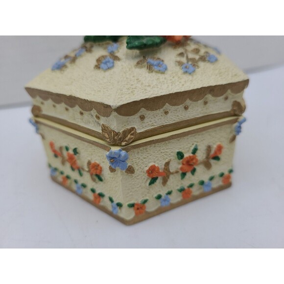 Set 2 Hummingbird Music Trinket Boxes Resin Glass Wings of Love - Picture 9 of 13